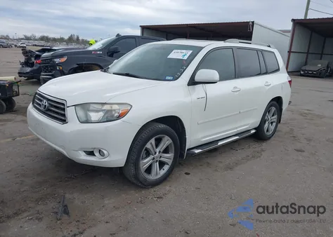 2010 Toyota Highlander Sport V6 z USA, uszkodzony, nr VIN JTEXK3EH9A2094714